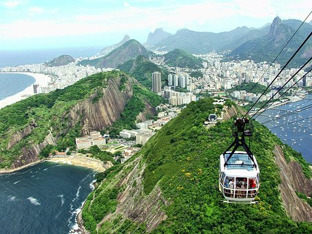 Río de Janeiro, Brasil Teleférico, Vista panorámica Río de Janeiro, Brasil