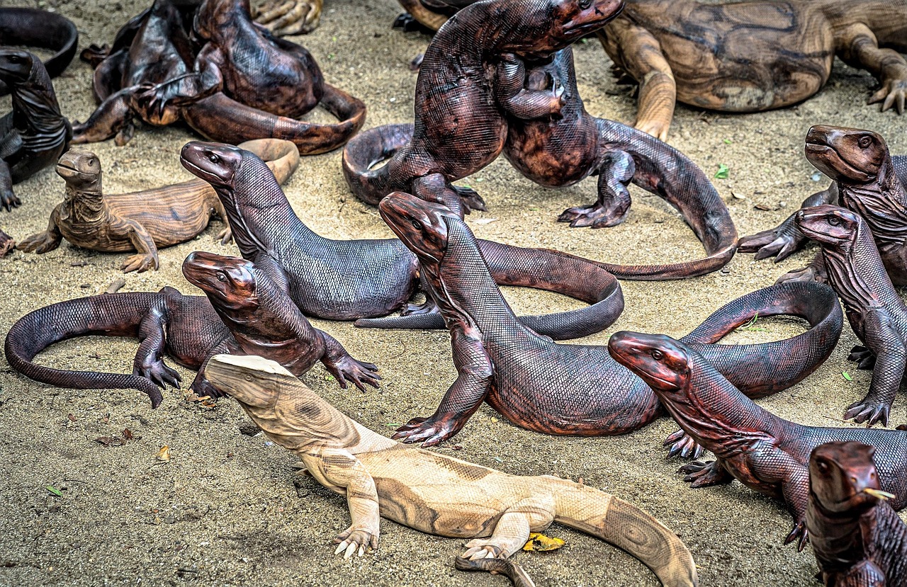 Komodo Dragons - free online jigsaw puzzle photo