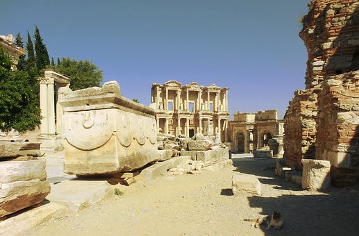 Gade, Efesos, Celsus, Bibliotek, Kalkun