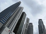 singapore, raffles place, afternoon