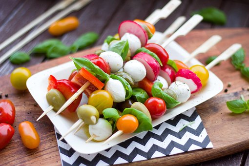 Meludah, Antipasti, Tomat, Zaitun, Basil