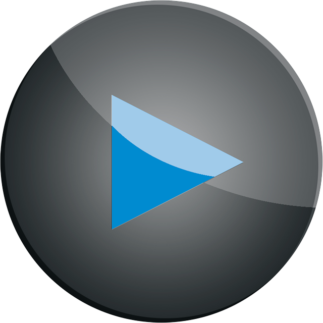Free button play blue illustration
