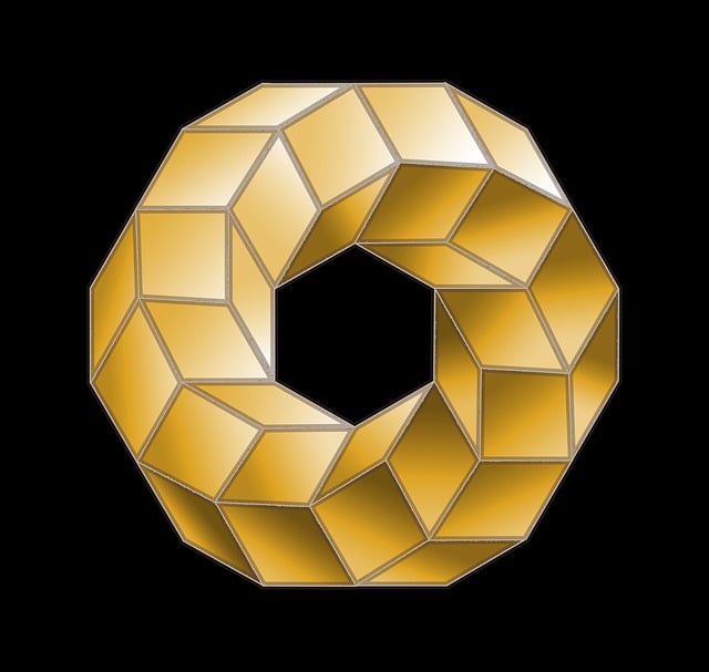 Free ring möbius shape illustration