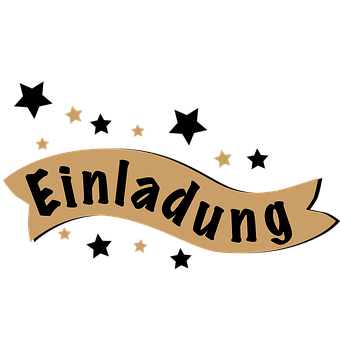 Bogstaver, Invitation, Banner