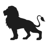 lion - feline, cut out, silhouette