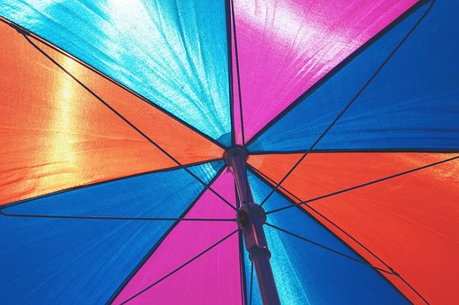 Sonnenschirm, Strand, Natur, Sonne