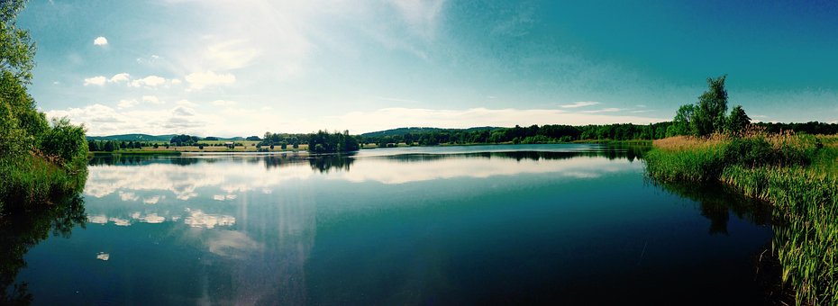 Lago, Agua, Natureza, Luz Solar