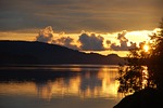 sunset, the mood, sea