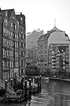 hamburg, harbour cruise, monochrome