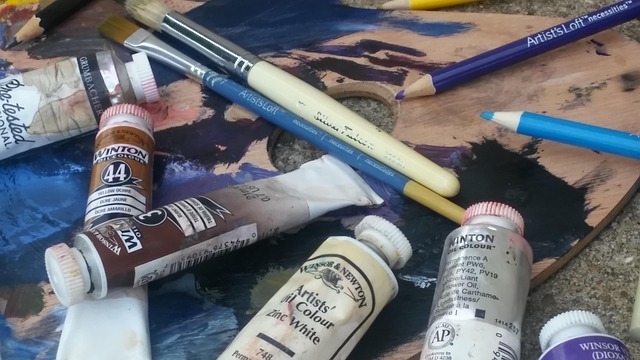 Free Oil Paint Pallet photo and picture