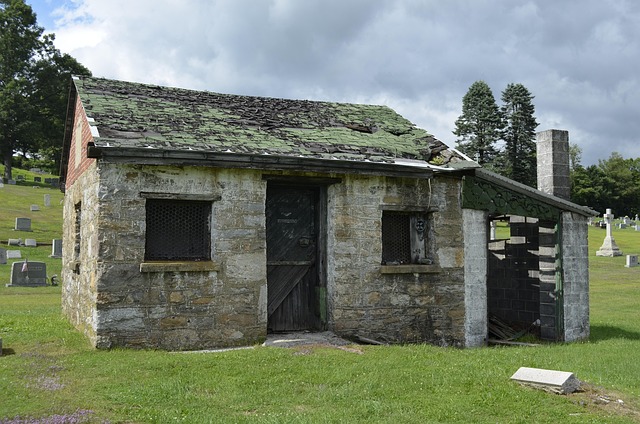 Friedhof, Altes Gebäude, Stein, Gebäude