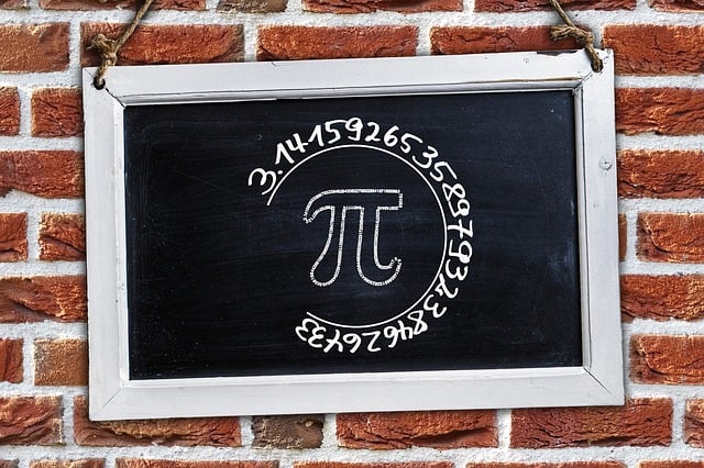 Free board writing pi illustration