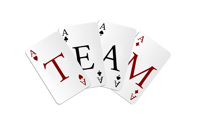 Free team playing card map illustration