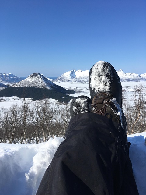 Winter, Sneeuw, Berg, Noord-Noorwegen