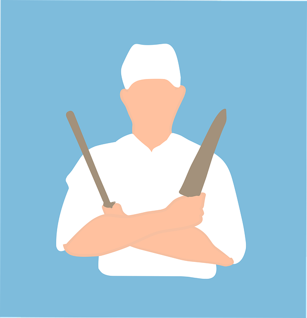 Free chef front benefited vector