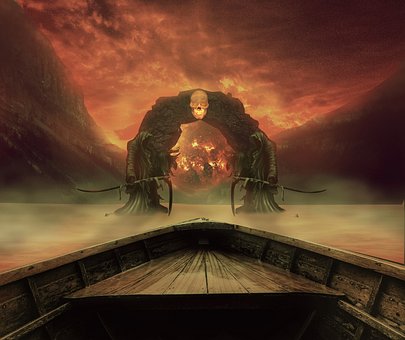 Tor, Lack, Hölle, Foto, Photoshop, Adobe