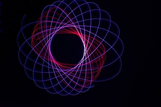 Free light spiral spirograph illustration