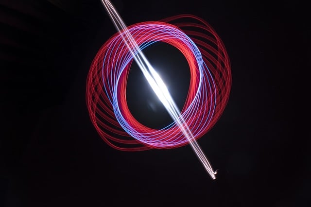 Free light spiral spirograph illustration