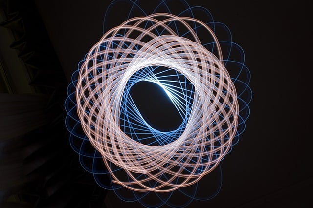 Free light spiral spirograph illustration