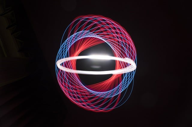 Free light spiral spirograph illustration