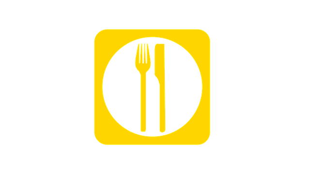 Free meal cutlery plate illustration