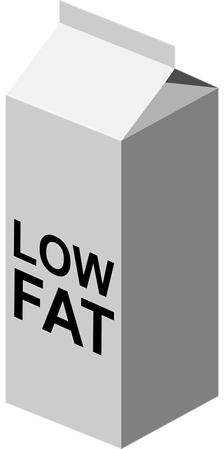 Free low fat milk dairy illustration