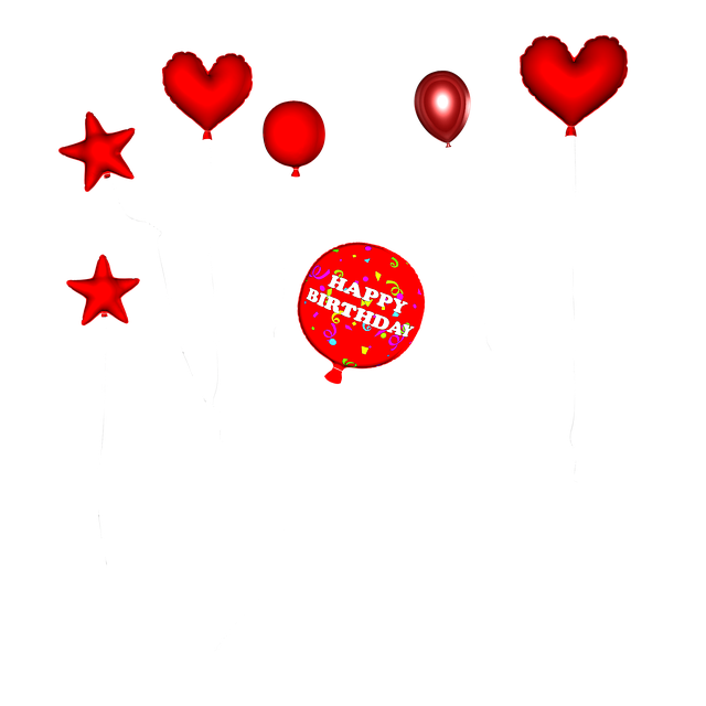 Free balloon heart red illustration