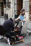 shoeshine boy, old man, santiago