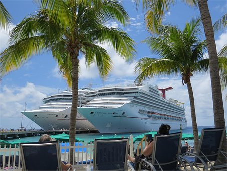 Two, Cruise, Ships, Bahamas