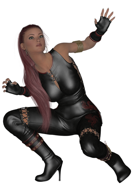 Free woman warrior pretty illustration