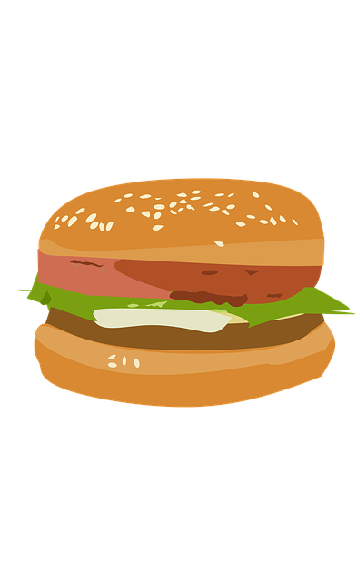 Free hamburger sandwich life illustration