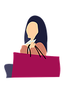 shopping, woman, sale