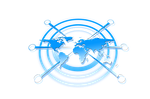 center, centered, globe
