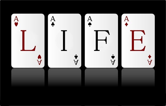 Free life game playing card illustration