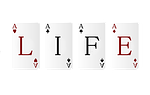 live, play, playing card