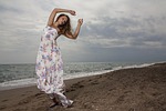 model, beach, beautiful