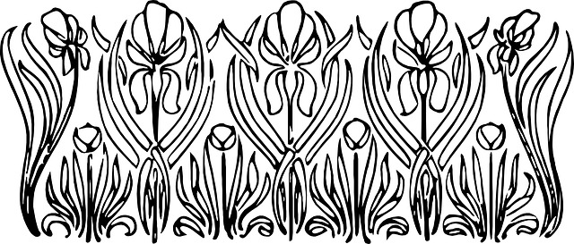Free decoration flower vase illustration