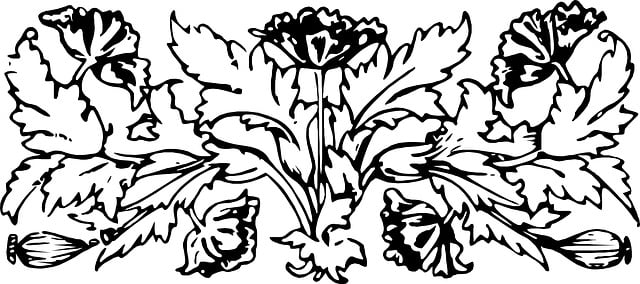 Free decoration flower vase illustration