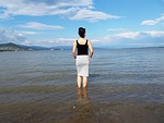 girl, woman, view