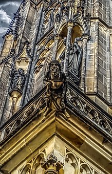 Gargoyle, Prague, Castle, Tourism