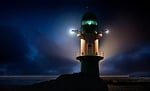 lighthouse, beacon, ocean