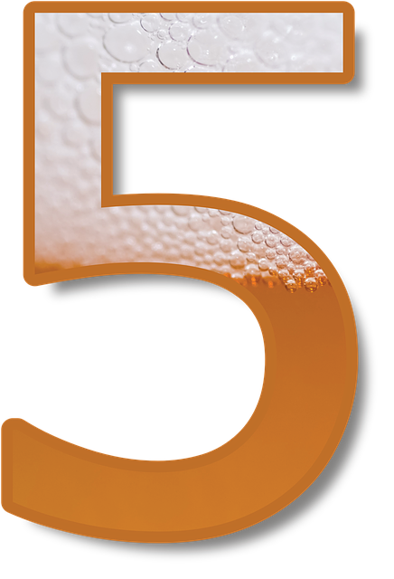 Free beer number foam illustration