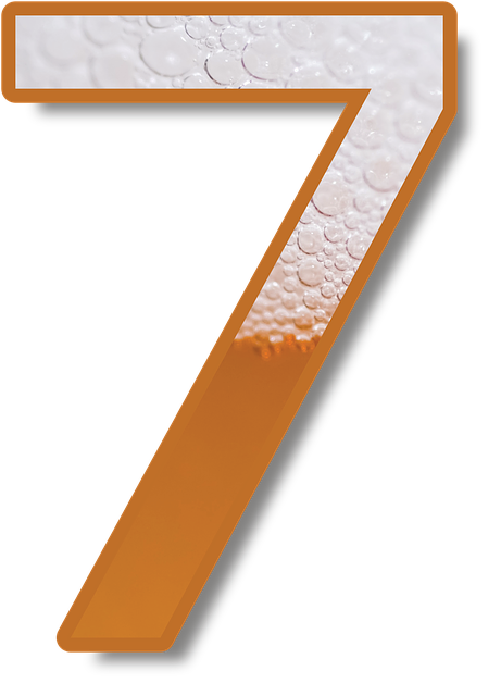 Free beer number foam illustration