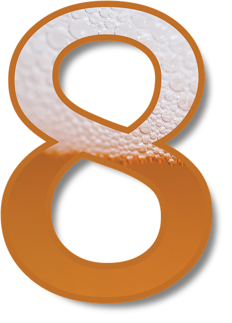 Free beer number foam illustration