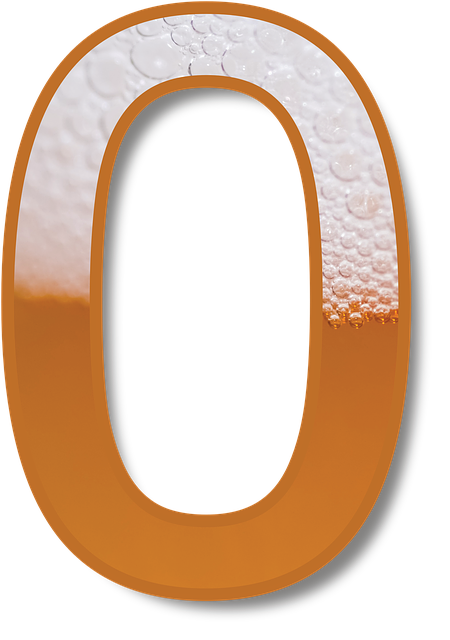 Free beer number foam illustration