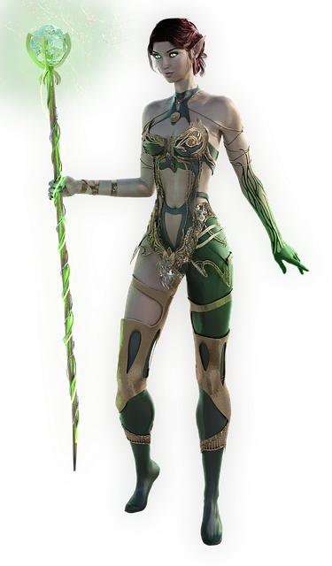 Free woman 3d warrior illustration