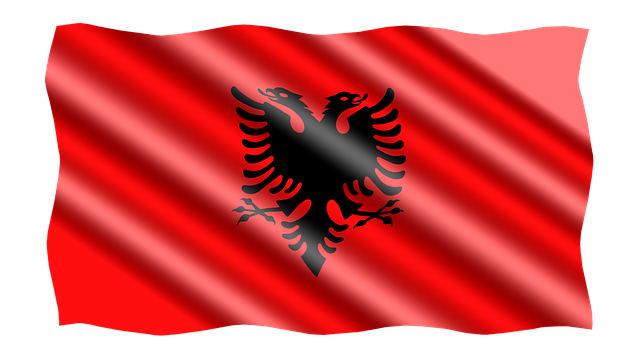 Download free HD stock image of Albania Flag Free albania flag banner illustration
