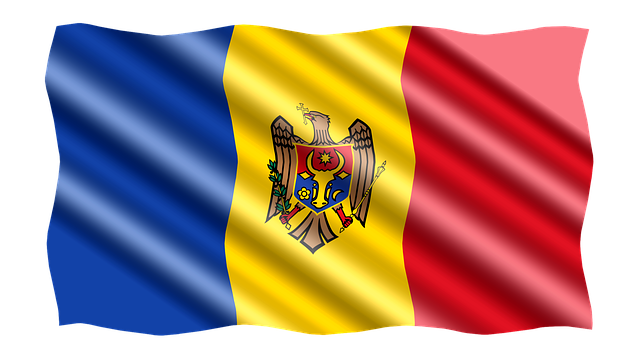 Free banner flag moldova illustration