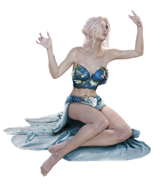 Free fairy small blonde illustration