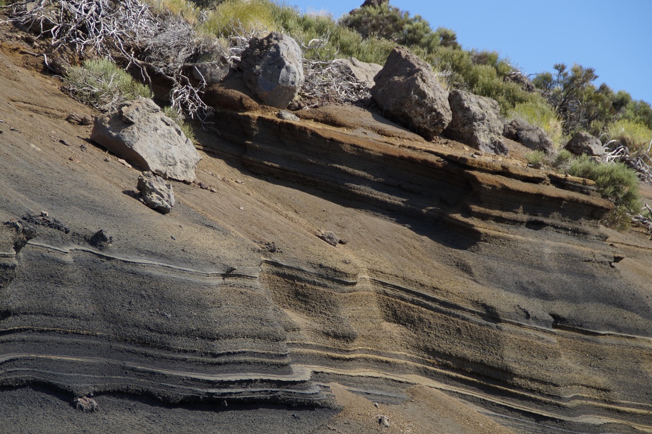 Rock Strata Mountain Tenerife - Free photo on Pixabay